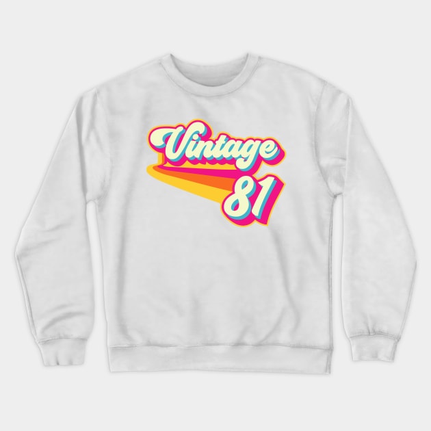 Vintage 1981 Crewneck Sweatshirt by Styleuniversal